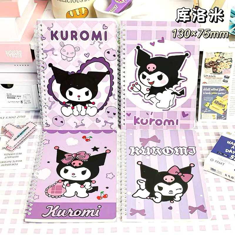 

Note Book Ring / Buku Tulis A5 Aesthetic Kuromi /My Melody / Astronot / Cinnamorol