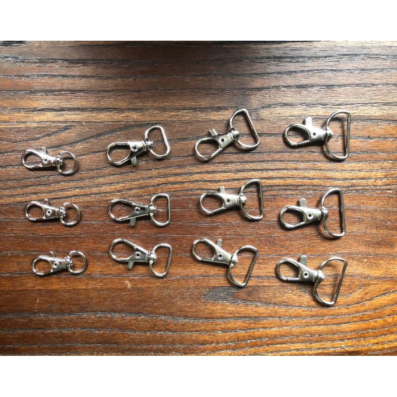 

cantelan gantungan kunci / cantelan id card / pengait / Kew Kew kait Besi cantelan pita lanyard id card