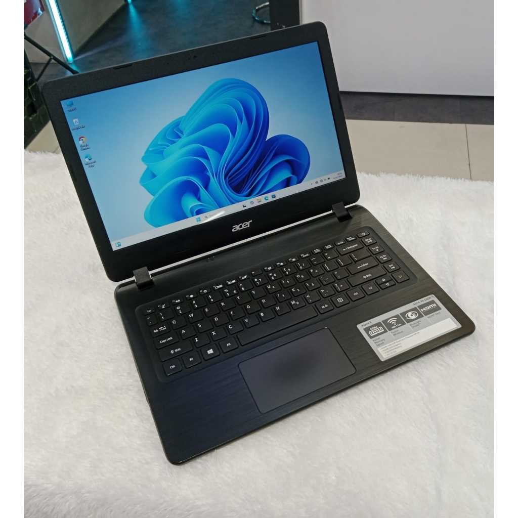 laptop leptop  acr aspire3 ssd 256 gb intel celeron ram 4 gb ddr4 14 inc siap pakai