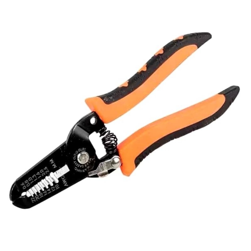 {YM} Tang Kupas Kabel Listrik Gagang Karet / Tang potong Kupas kabel Wire Stripper Gunting Kupas Kab
