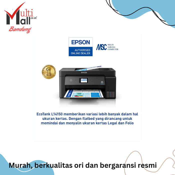 EPSON Printer L14150 L 14150 A3+ Wifi Duplex Fax Print Scan Copy F4 Legal EcoTank L-14150
