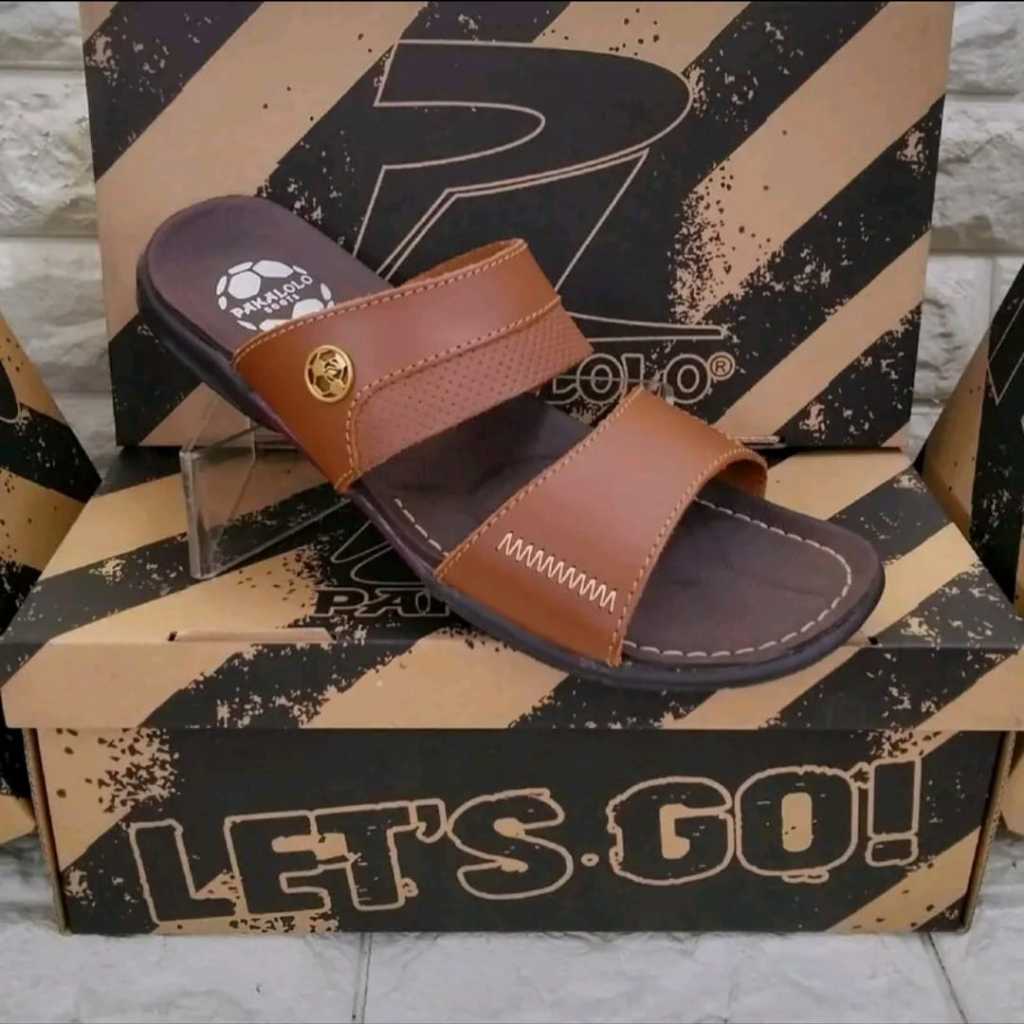 TERLARIS  Pakalolo Sandal Kulit Pria Selop Sandal Pakalolo Model Terbaru