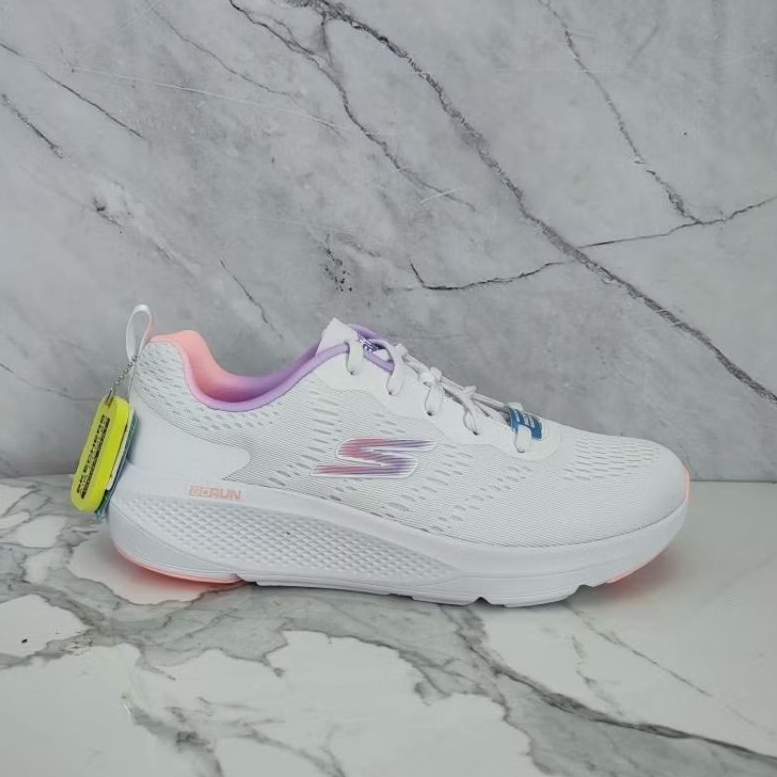 SKECHERS GO RUN ELEVATE WOMENS RUNNING SHOES - WHITE