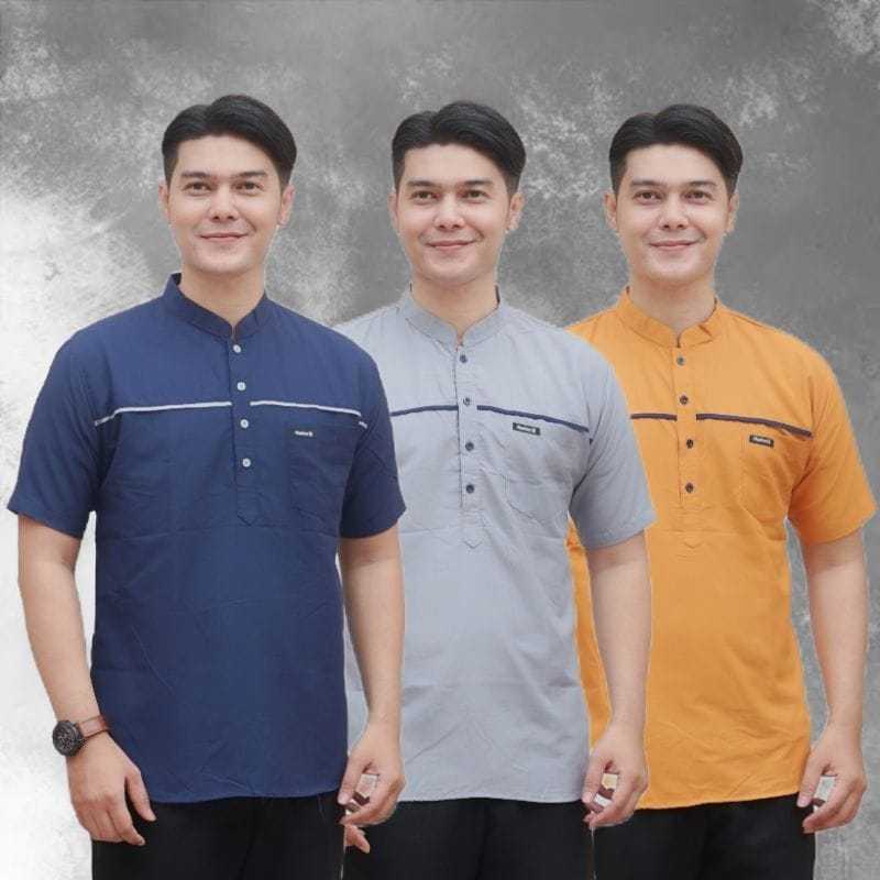 Baju Koko Pria Kurta Taqwa Pakaian Muslim Pria Dewasa