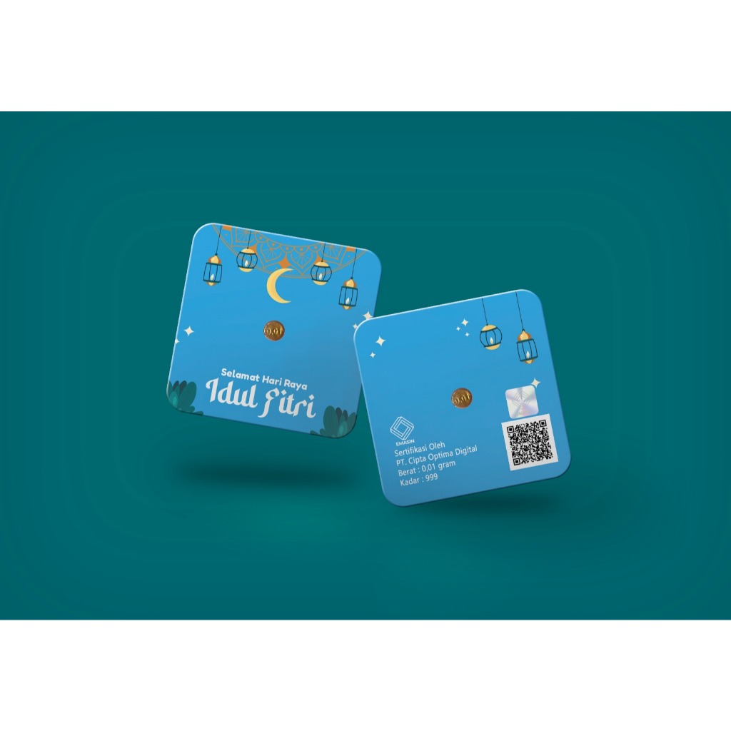 Logam Mulia 24K Bersertifikat Emas murni 0,01 gram Emasin