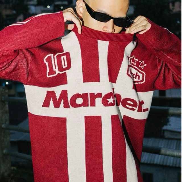 Marcher.ltd Jersey Crewneck Knitted Oversize Boxy-Line