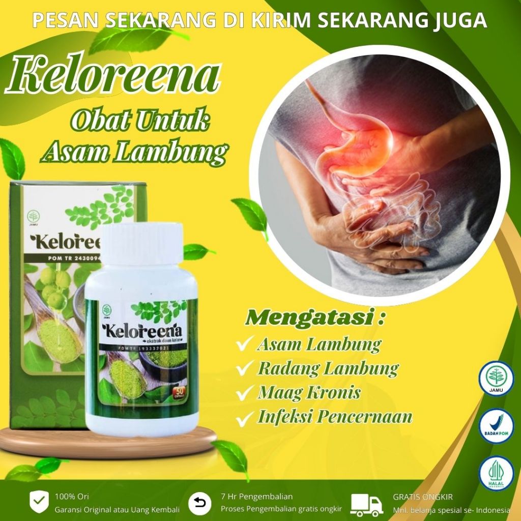 Keloreena - Obat Asam Lambung, Obat Gerd, Obat Maag Kronis, Obat Gangguan Pencernaan di Perut, Obat 