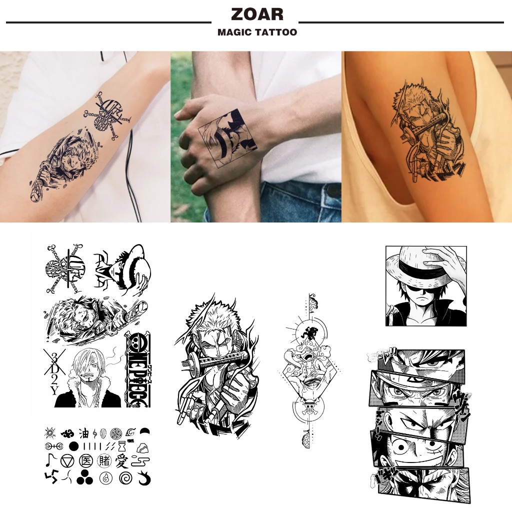 ZOAR Y67 Stiker Tato Temporary Semi Permanen Tahan lama Tattoo menempel dekorasi seni untuk pria dan