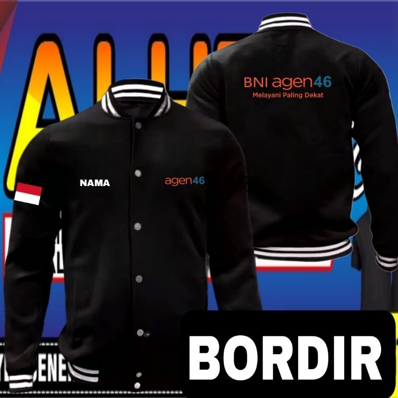 Jaket bordir agen BNI 46 jaket agen BNI 46 jaket baseball agen BNI 46 jaket varsity agen BNI 46 jake