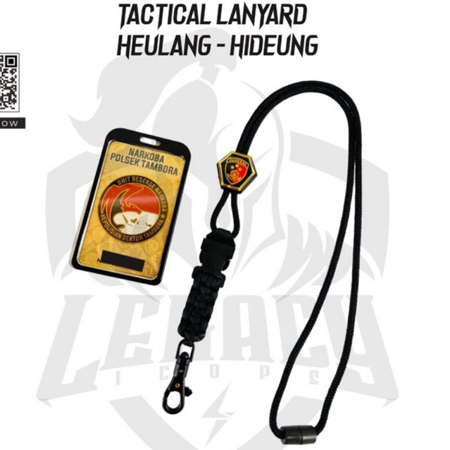 

TACTICAL LANYARD BADGE HOLDER (CUSTOM) - SATU PAKET