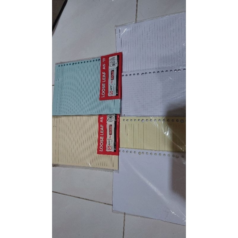 

Kertas Binder Loose Leaf A5