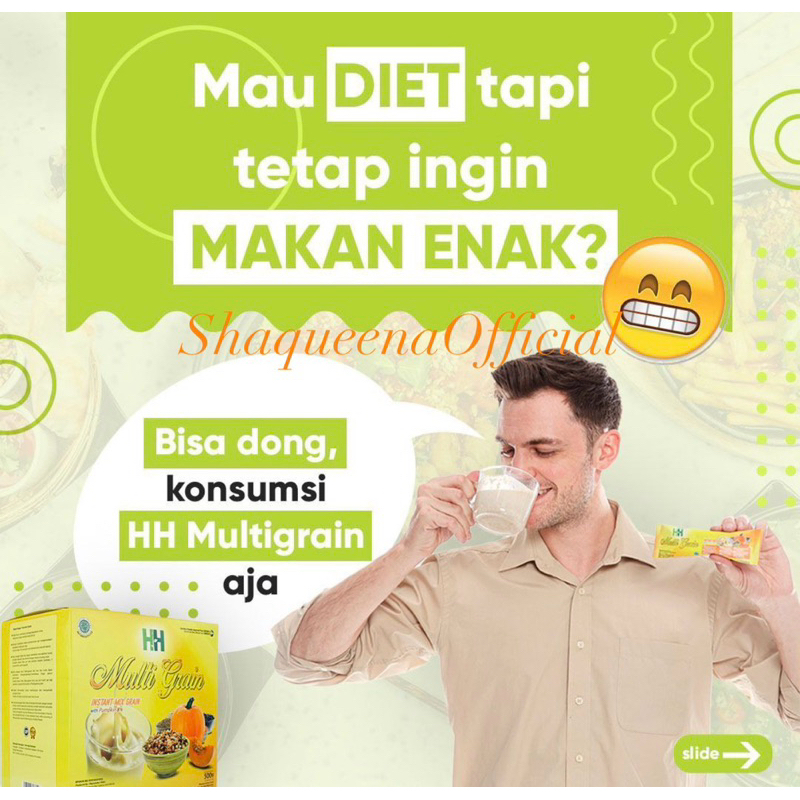 

HH MULTIGRAIN HWI 100% ORIGINAL | HHMG | MINUMAN SEREAL RENDAH LEMAK BERPROTEIN TINGGI