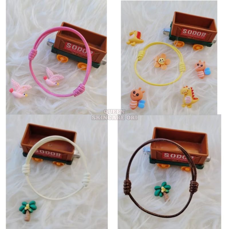 𝗚𝗘𝗟𝗔𝗡𝗚 ELEGANT kekinian | Gelang Tali 2mm | Gelang Pria Wanita Keren