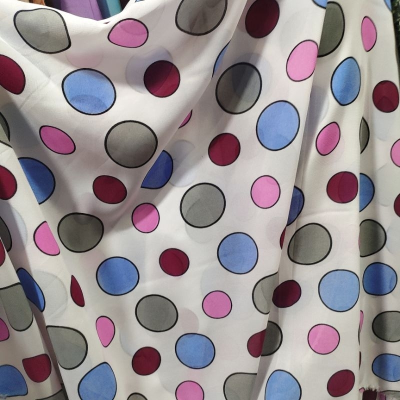 Kain ceruty motif - bahan ceruty premium - bahan babydoll premium - kain ceruty babydoll motif - bah