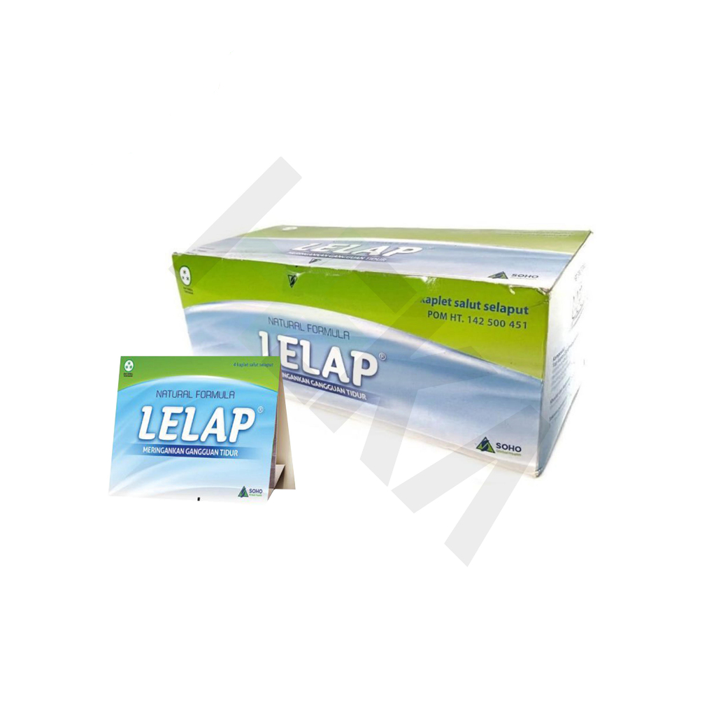 Lelap Box isi 25x4 Tablet - Obat Tidur Insomnia [Majapahit]