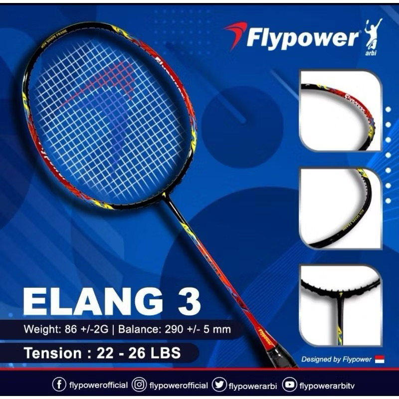 Raket Badminton Flypower Elang 3