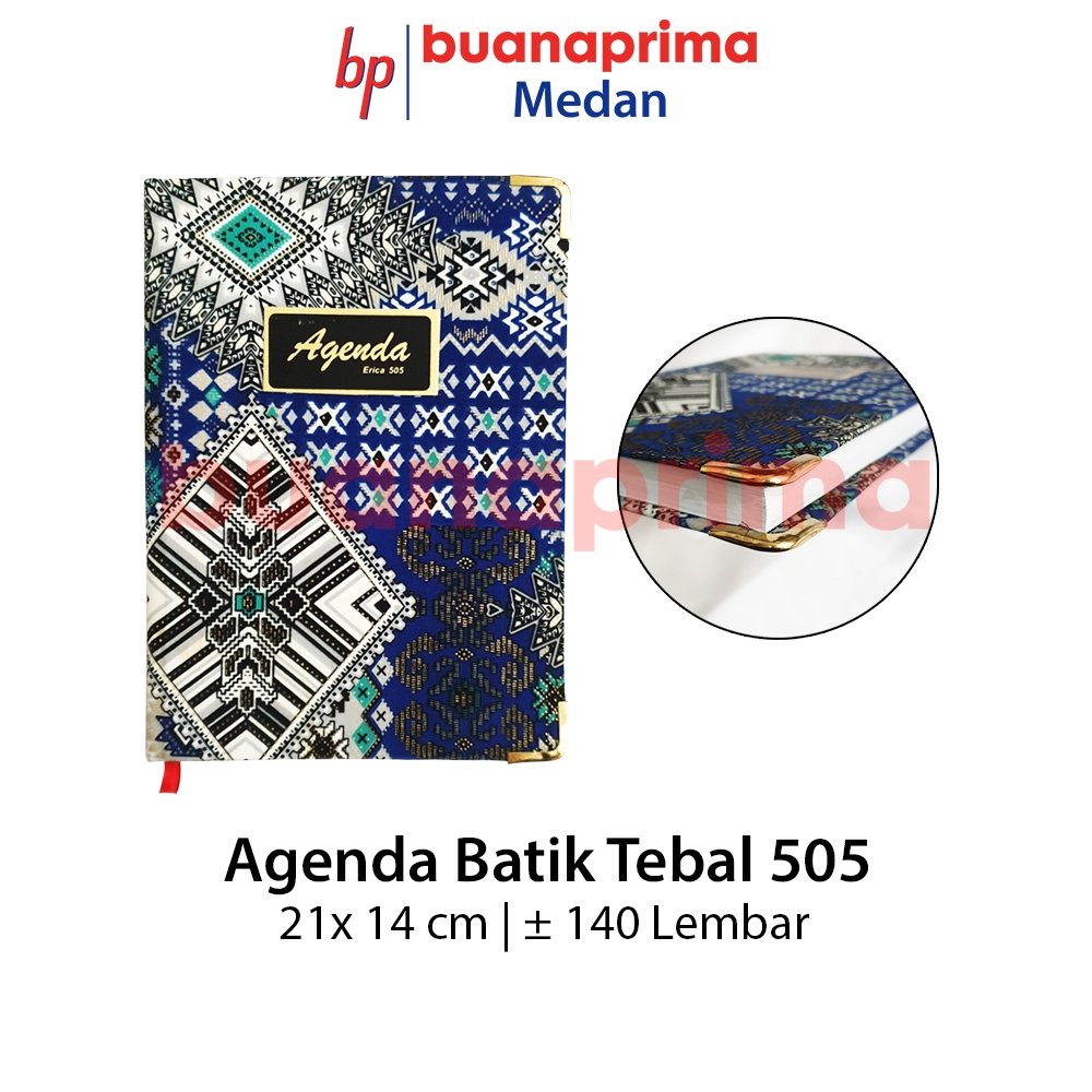 

Agenda Batik Tebal Erica 505 Notebook 21x15 cm A5 Planner Kerja Diary