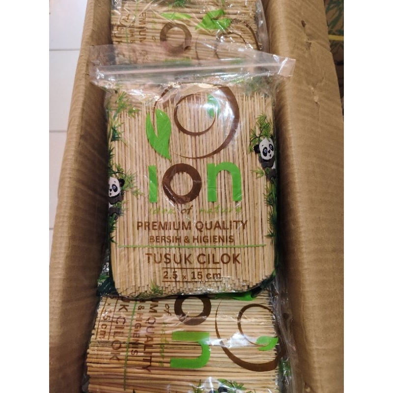Tusuk sate bambu 15Cm isi 500gram/ tusukan / cimol / sosis