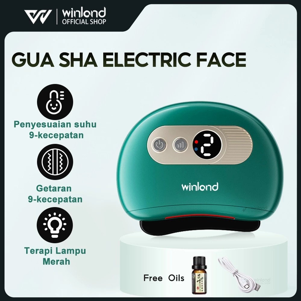 Winland Gua Sha Electric Face Beauty Machine Kerokan Badan dan Wajah Face Rejuvenation 9 Level ORI