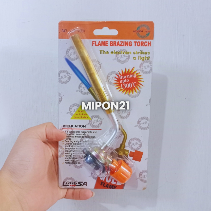 Gas Torch Kuningan Flame Gun Brazing Kepala Gas Portable