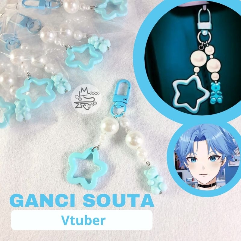 (Readystok) Gantungan Kunci Beruang Bintang Souta Vtuber/ Ganci Beruang Bintang Souta Izumi Vtuber/ 