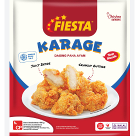 

Fiesta Chicken Karage 400 Gram Daging Paha Ayam