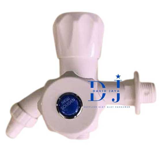 Kran Shower Cabang 2 PVC New Soligen / Kran Shower Cabang 2