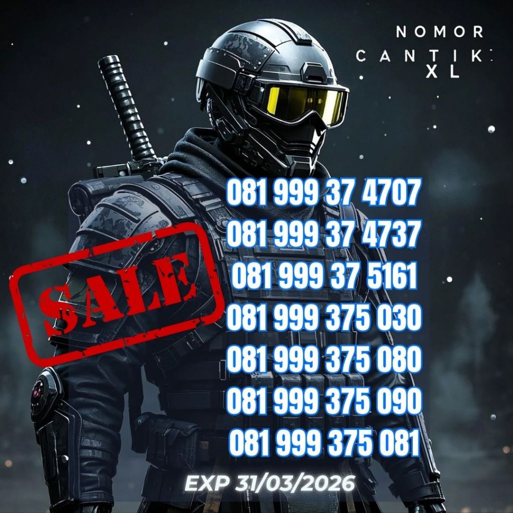 Nomor Cantik XL Seri 081 999 XXXXXX Harga mulai 19ribu