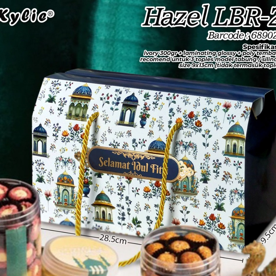 

Box Cake Lebaran Idul Fitri LBR-2 28,5x9,5x15,5cm (3pcs)