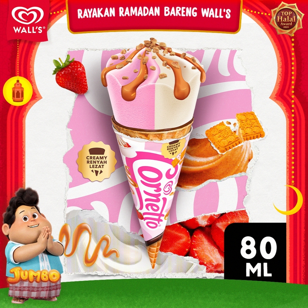 

Cornetto Yogurt Berry Biscuit - Es Krim / Ice Cream Wall's