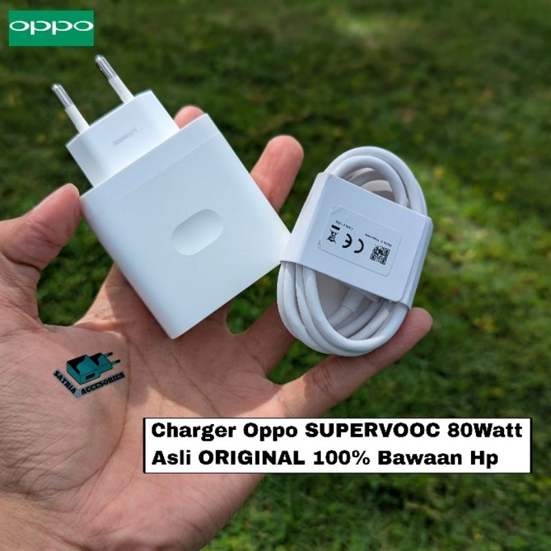 Charger Oppo SUPERVOOC 80Watt Asli ORIGINAL 100% Bawaan Hp