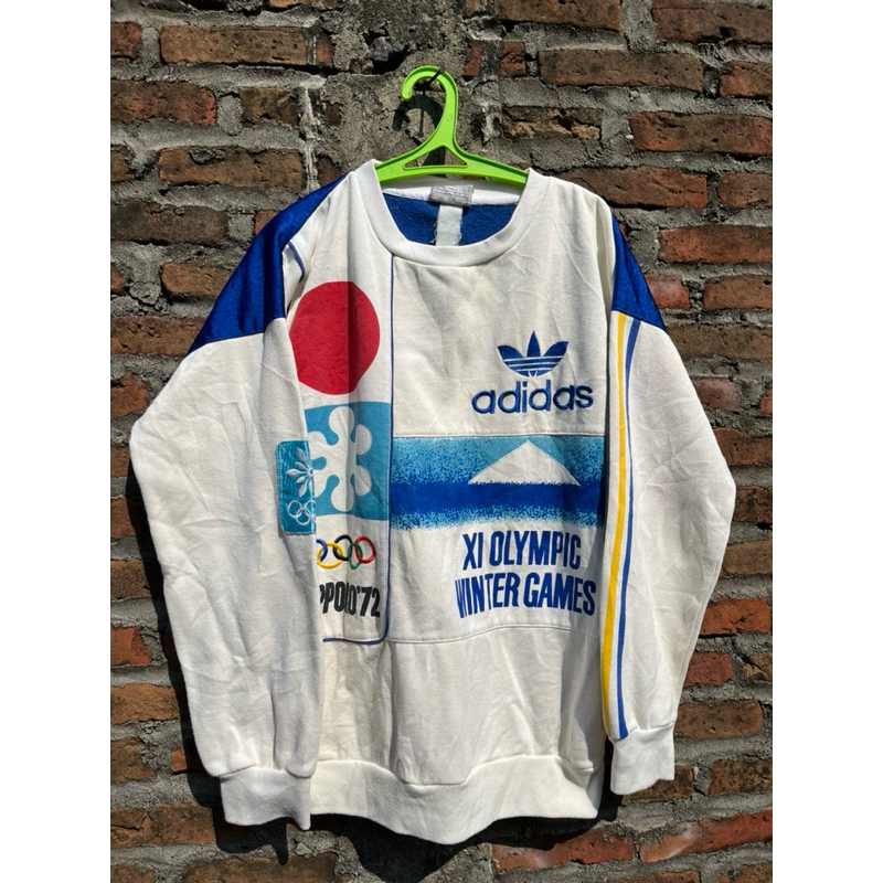 Crewneck Adidas rare vintage 80s japan olympic edition