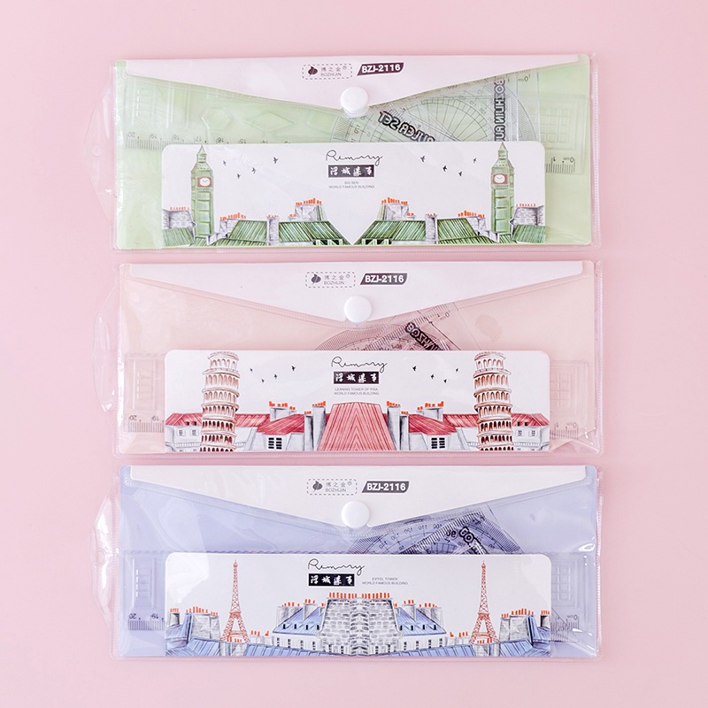 

Penggaris Set isi 4pcs Rules Penggaris Plastik Set