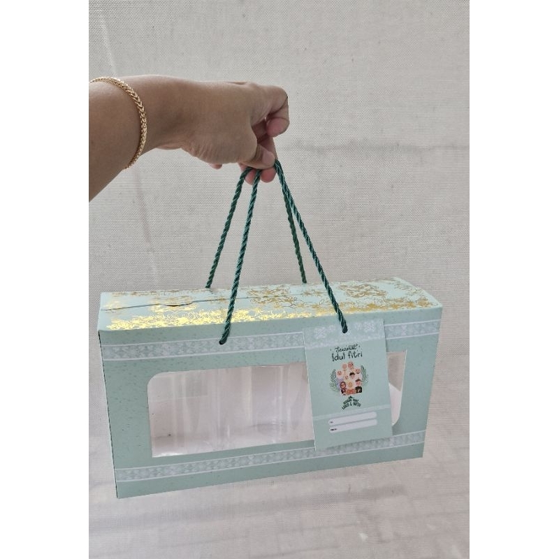 

Special order box softgreen foil utk 3 jar