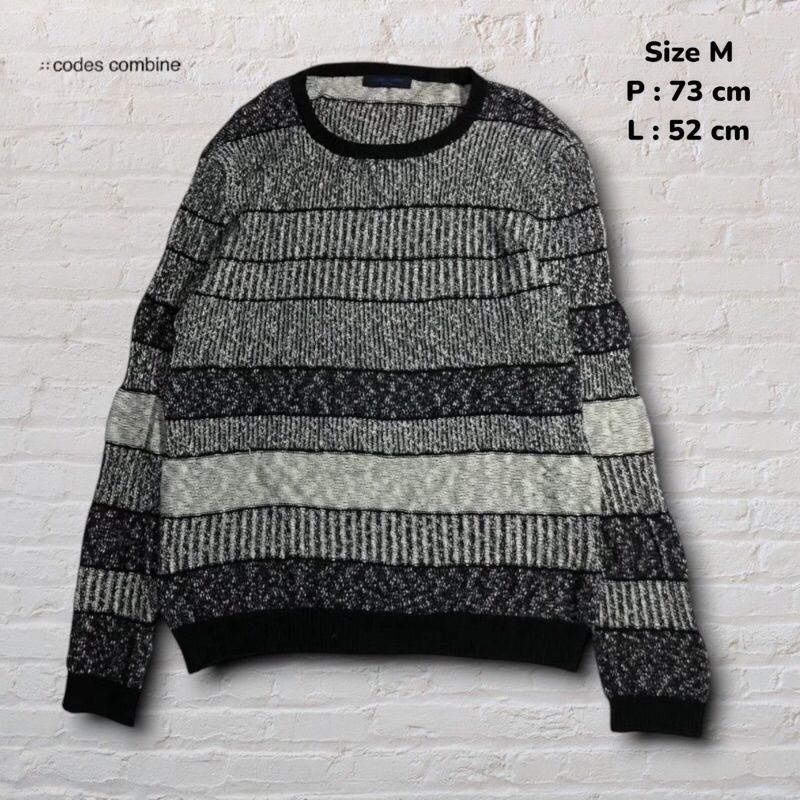 Sweater Knitwear Codes Combine Salur Abu Original Second Preloved #RJA4
