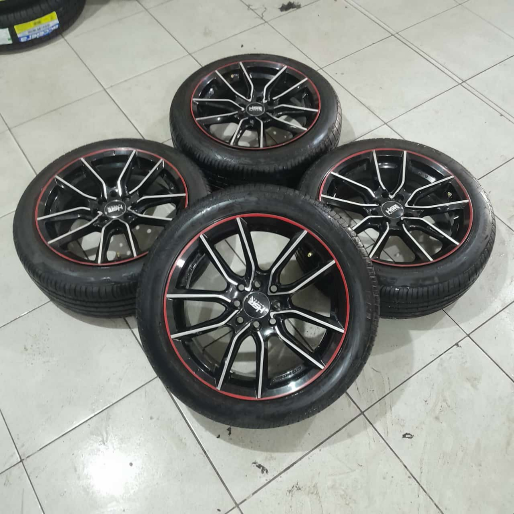VELG MOBIL BEKAS HSR SANANA RING 16 LEBAR 7 PCD 4X100 DAN 4X114 ET 40+BAN 185 55 R16 UNTUK MOBIL AGY