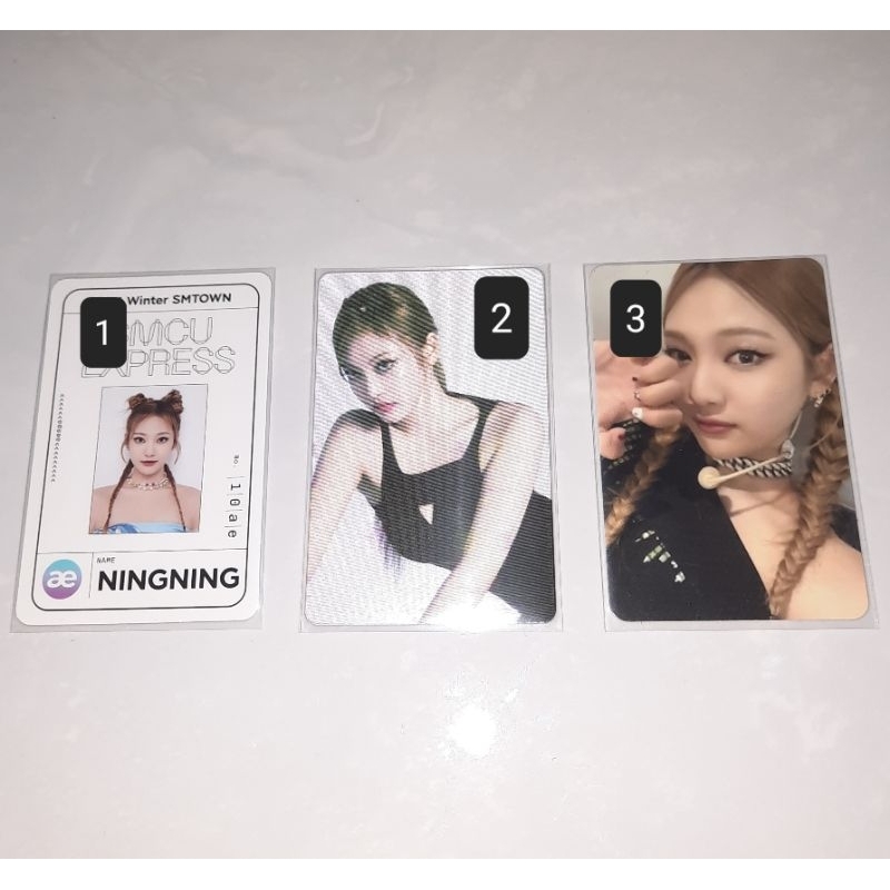 PHOTOCARD NINGNING AESPA OFFICIAL