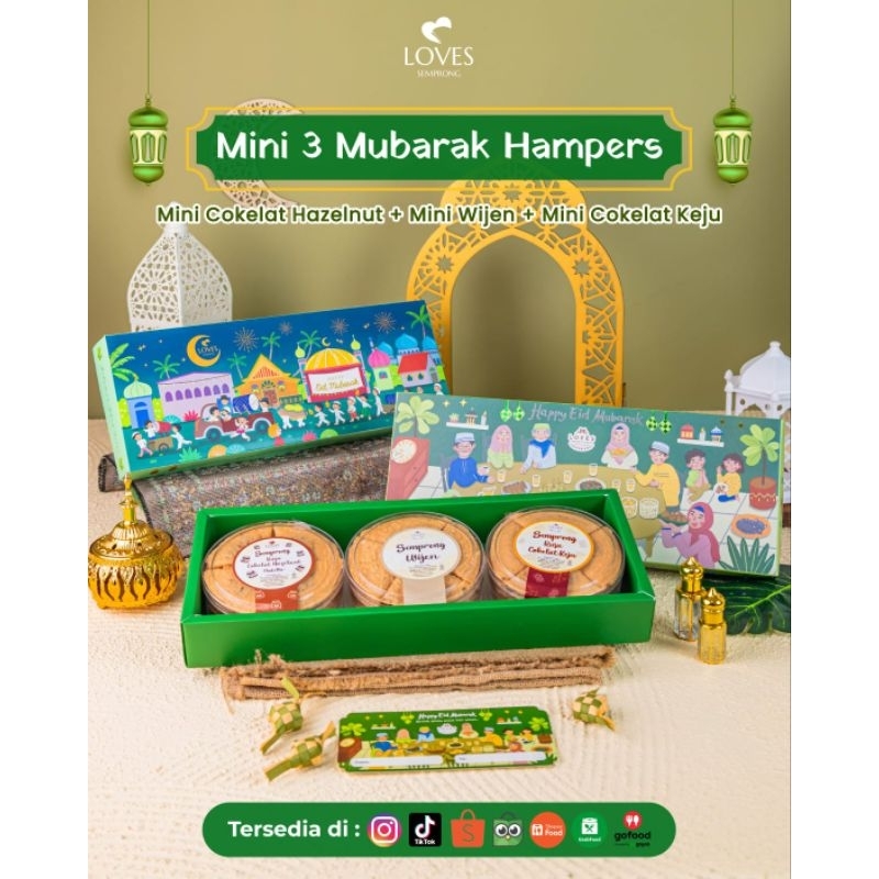 

MINI 3 MUBARAK HAMPERS / HAMPERS LEBARAN BY LOVES SEMPRONG / HAMPERS RAMADHAN 2025 / PARCEL RAMADHAN / HADIAH IDUL FITRI ( READY / PO / STOK TERBATAS )