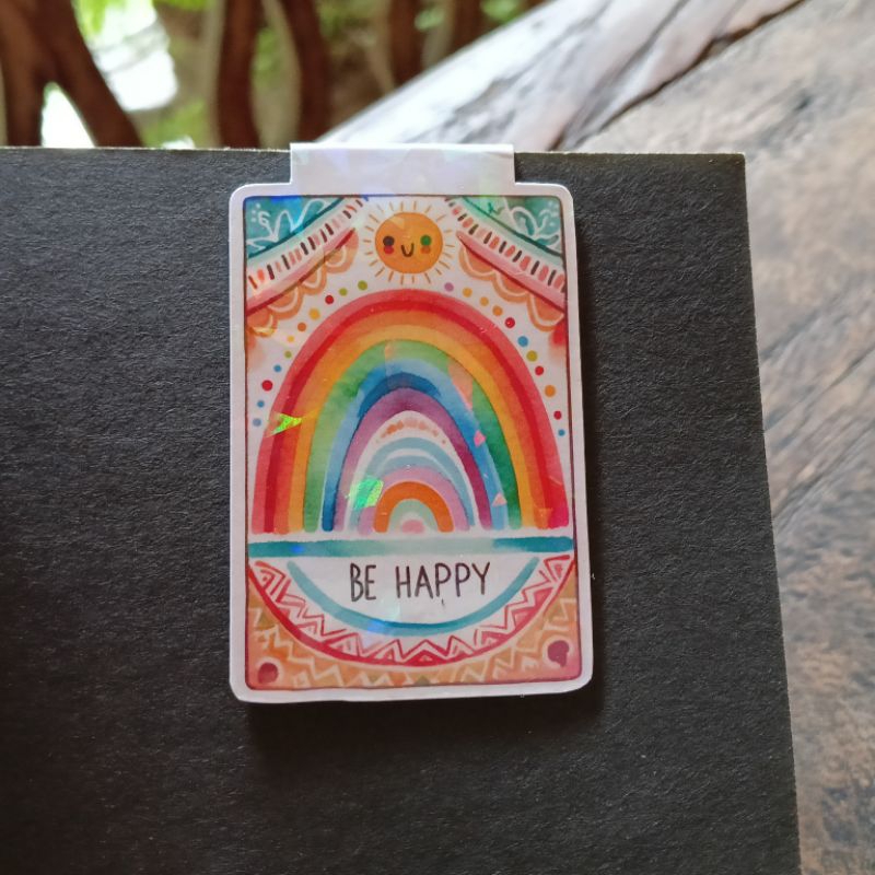 

Pembatas Buku Magnet | Handmade Magnetic Bookmark | Be Happy