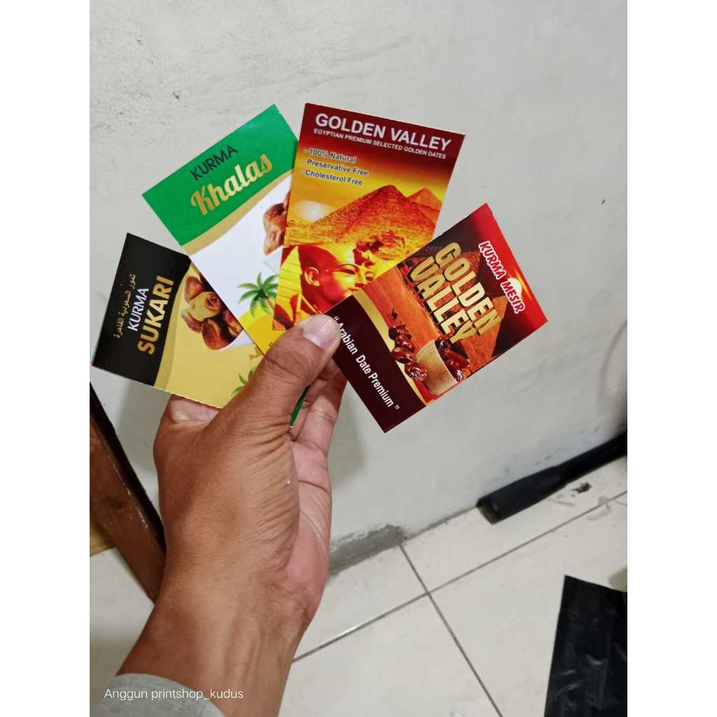 

Stiker label Kurma Sukari, Kurma Mesir, Kurma Khalas, Kurma Ajwa ukuran 9.4 x 6 cm
