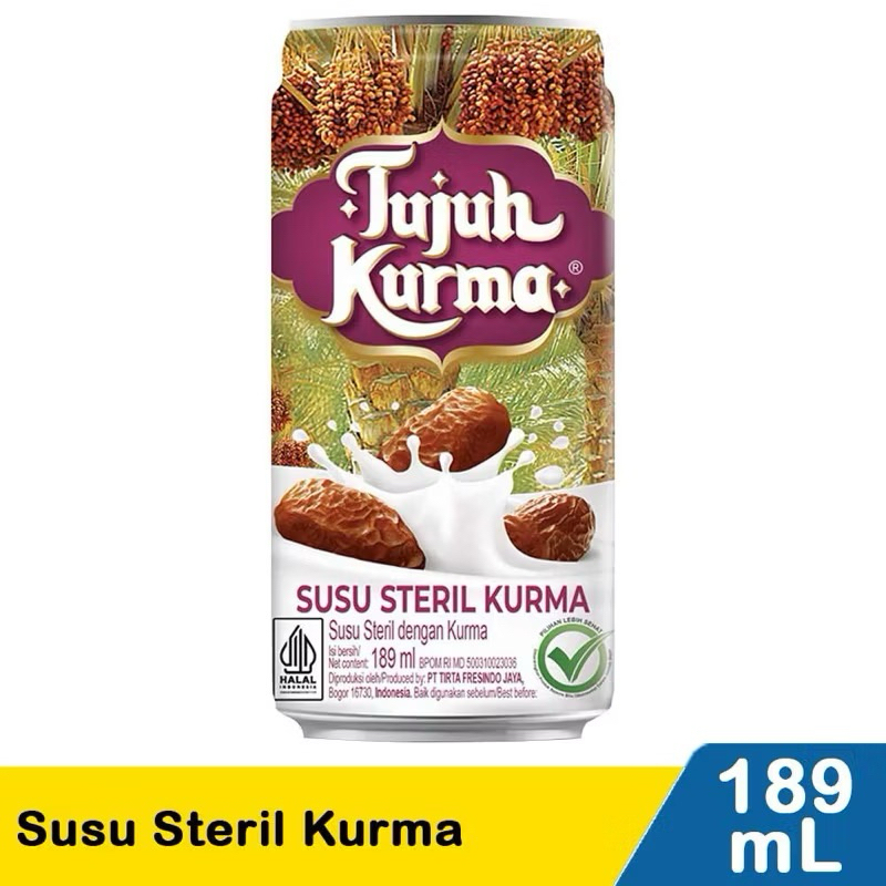 

susu tujuh kurma susu steril isi 6,12pcs ongkir aplikasi hanya resi, tanyakan ongkir ke admin karena pengiriman manual