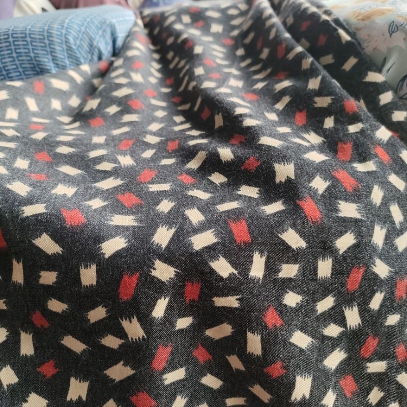 kain katun linen garment - bahan cotton - kain tebal - kain kg