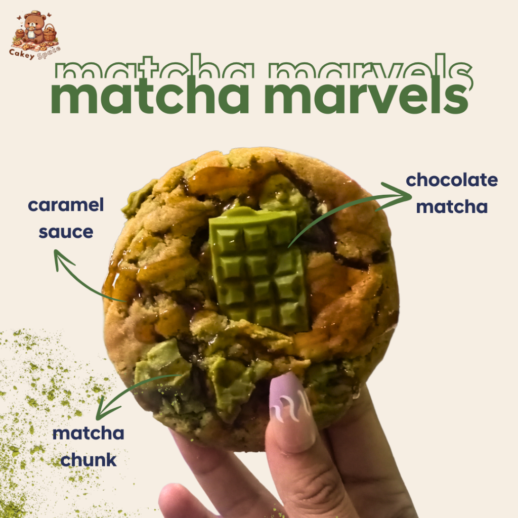 

MATCHA MARVELS SOFT THICK COOKIES by CAKEYSPACE