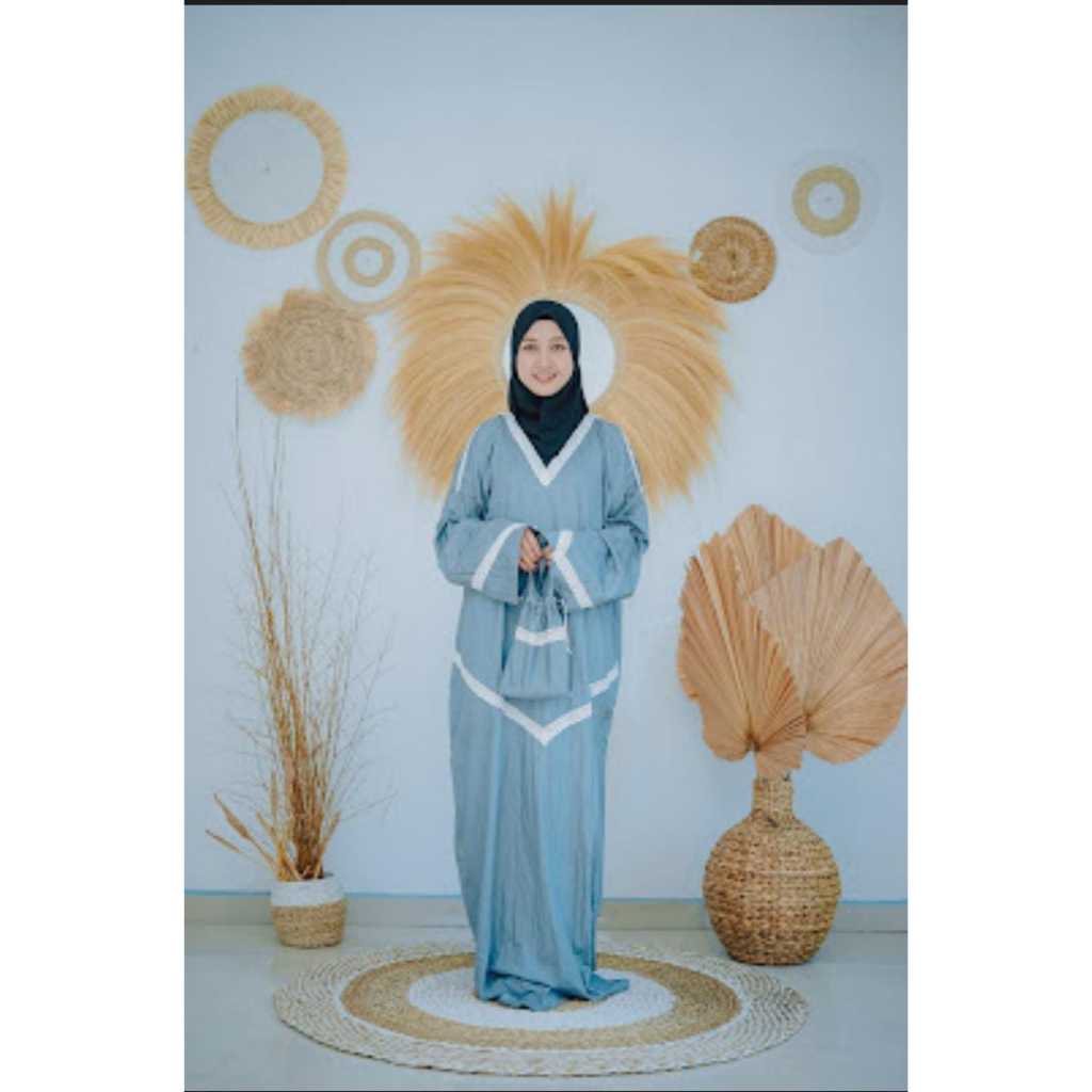 (JM) model 1- 20 bisa couple ibu dan anak mukena abaya traveling bahan parasit / parasut abaya shola