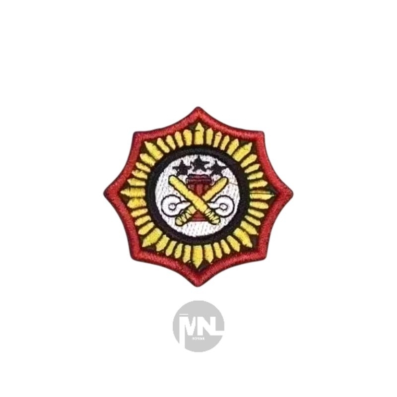 Atribut Polri Bordir Roda Sabhara Timbul