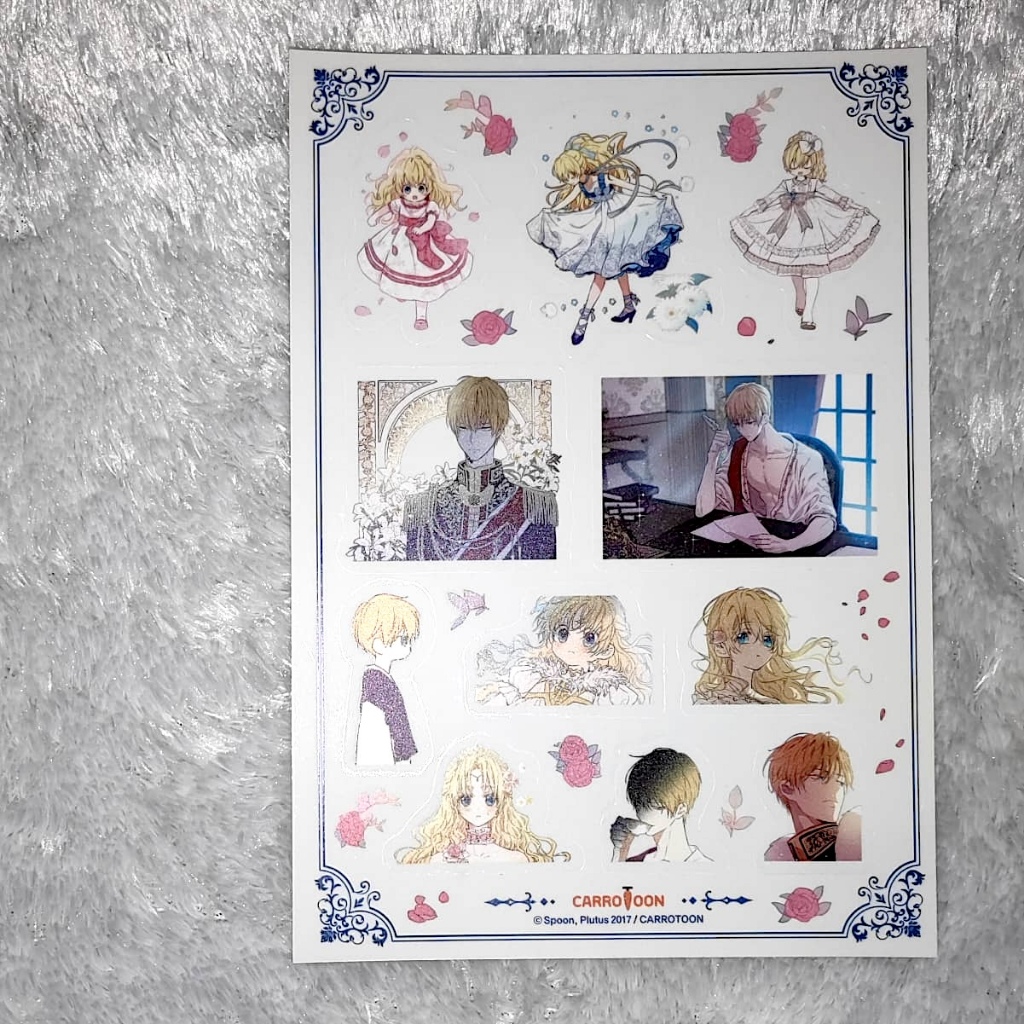 Official [Suddenly I Became A Princess] Sticker Claude & Athanasia 1