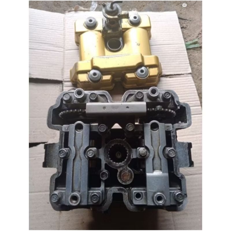 Blok Head Blok Seher Fullset Satria FU 150 Karbu Original Copotan