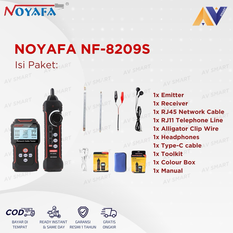 Noyafa Nf-8209S Lan Tester Poe Wire Tracker Nf8209S