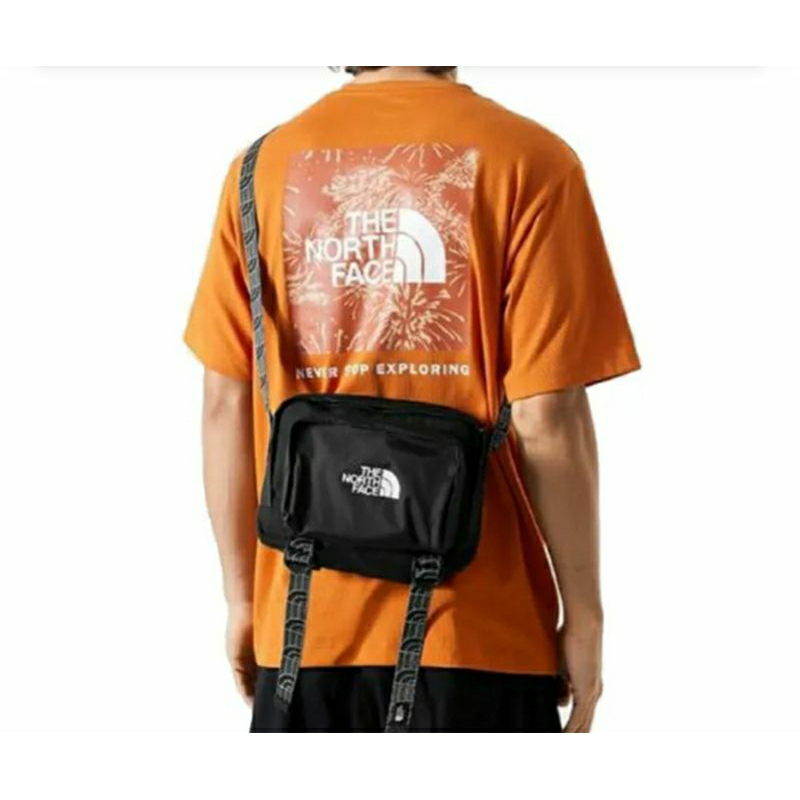 THE NORTH FACE CITY SHOULDER BAG BLACK TAS SELEMPANG TAS TRAVELING HIKING TREKKING ORIGINAL