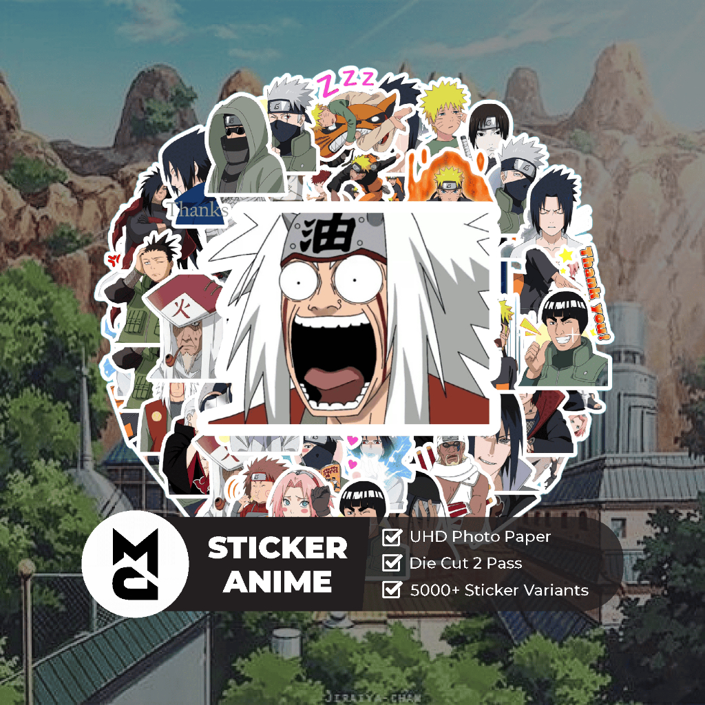 

Sticker Anime Naruto Part #3 Sticker Aesthetic Lucu Sticker Helm Laptop Motor Hp